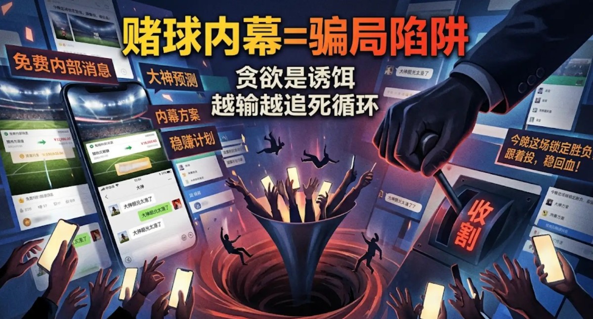所谓“赌球群内幕方案”,到底骗了多少普通人?